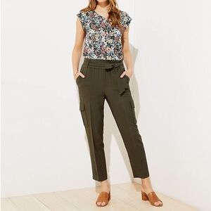 NWT LOFT Fluid Pull On Cargo Pants size small petite